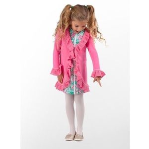 LILLY PULITZER Girls Pink Mini Shere Sweater Coat